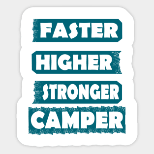 Campen Zelt Lagerfeuer Abenteuer Sport Sticker